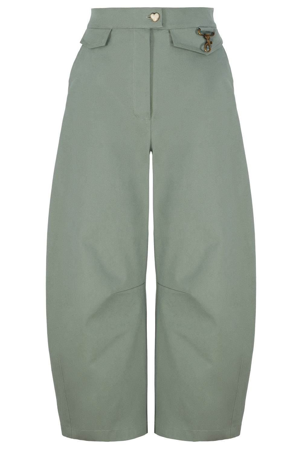 SPODNIE FEME OLIVE DENIM TROUSERS