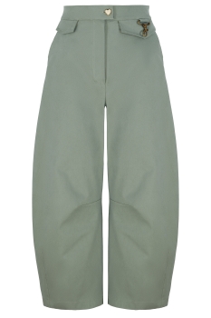 SPODNIE FEME OLIVE DENIM TROUSERS