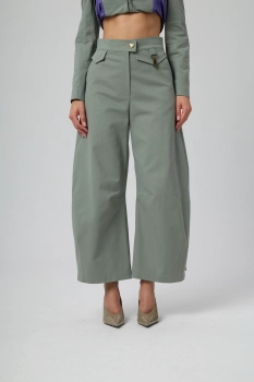 SPODNIE FEME OLIVE DENIM TROUSERS