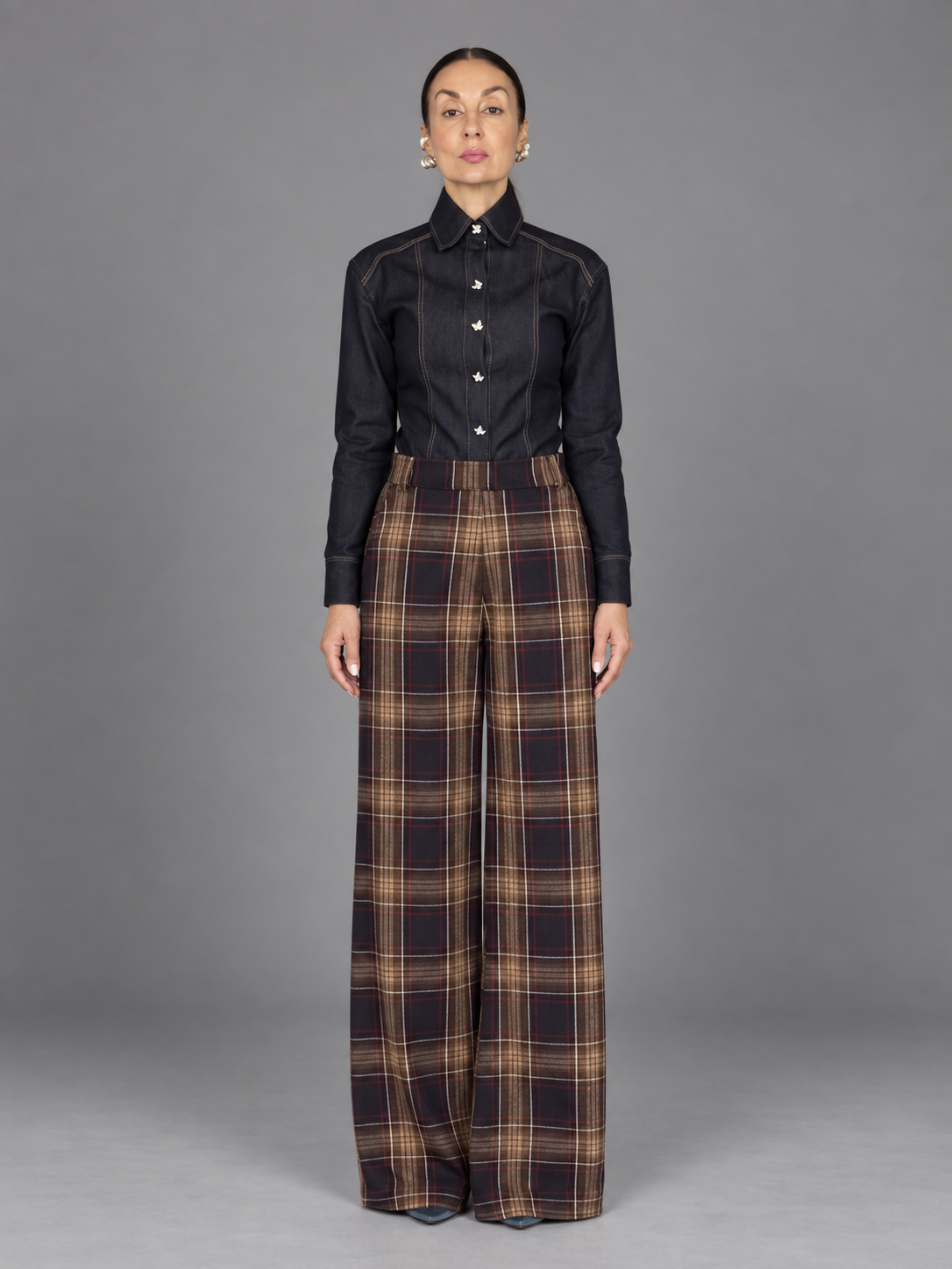 SPODNIE AMBER PLAID