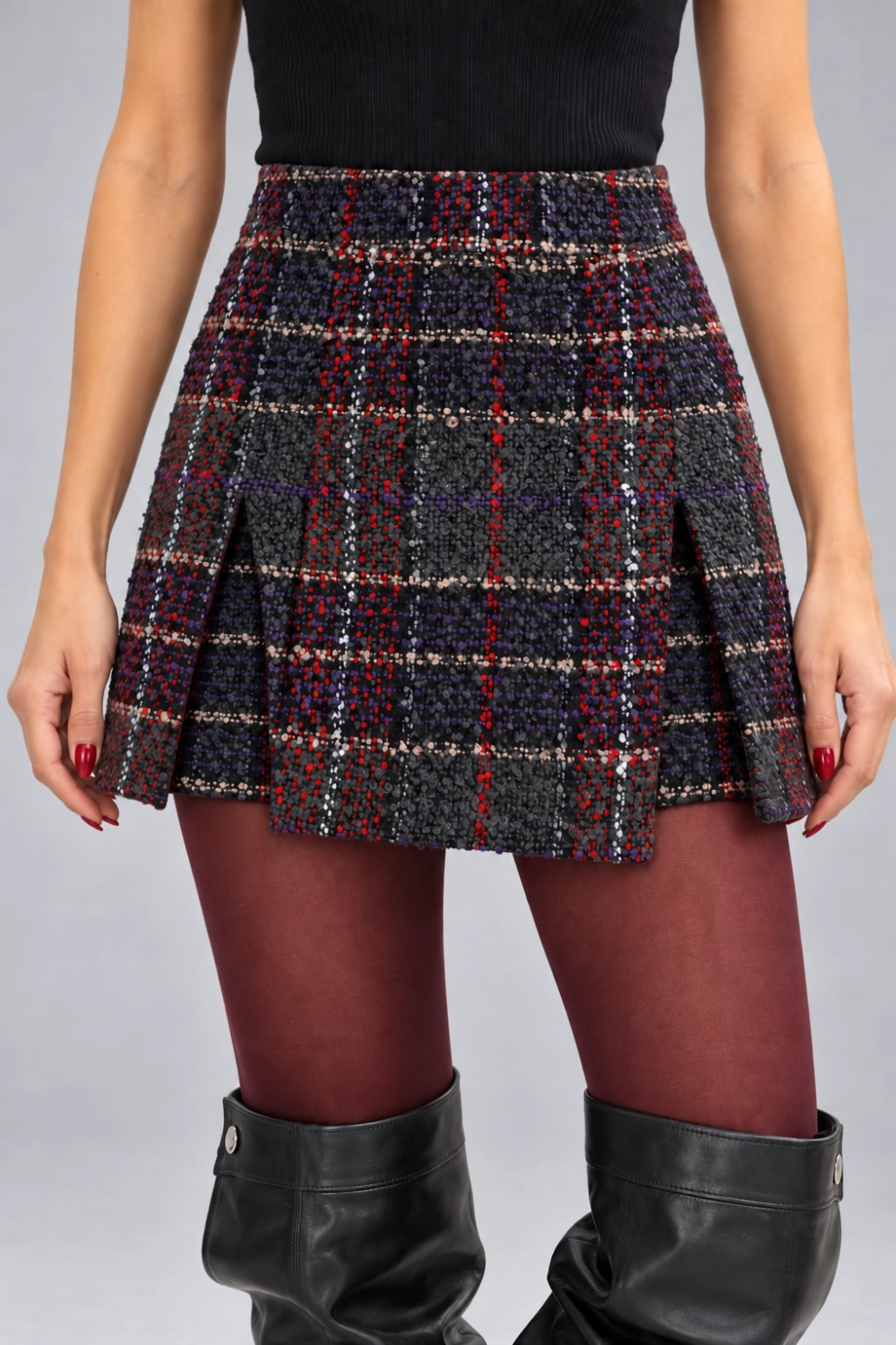 BRIGITTE TWEED SKORT